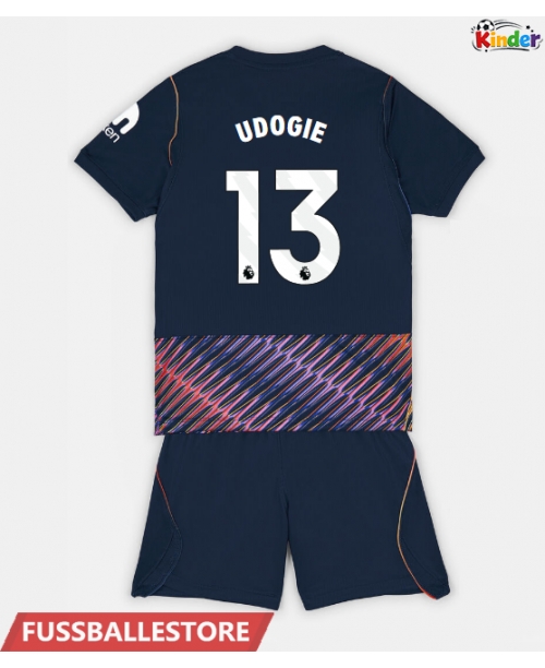 Günstige Tottenham Hotspur Destiny Udogie #13 Auswärts Trikotsatzt Kinder 2026-27 Kurzarm (+ Kurze Hosen)